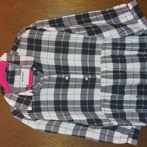 Plaid flannel shirt dress Size 8